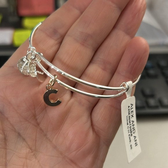 Final sale - Alex & Ani letter “C” silver tone nwt - Picture 2 of 2